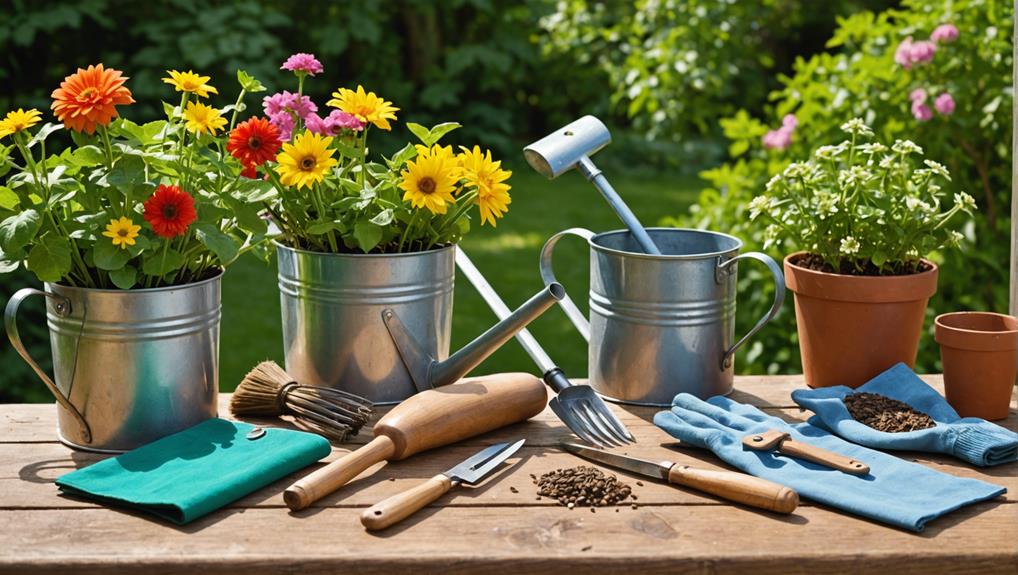 herramientas para huerto de vegetales